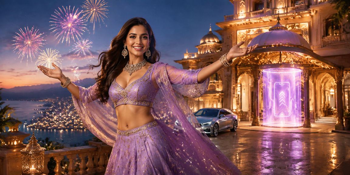 Mobile payment and registration access for online gaming in Bollywood style